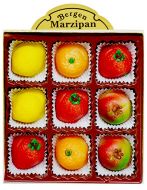 Marzipan Fruit 9 Piece Box 4 oz