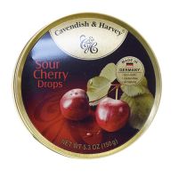Cavendish & Harvey Tin Sour Cherry Candy 5.3 oz